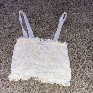white summer crop top